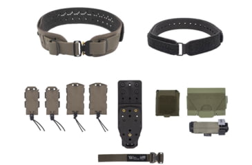 Image of Wilder Tactical Womans Hitman Gear Charlie Truform Elite Full Curve Kit w/Mhp Adapter, Cobra Fm, Ranger Green, Extra Small/Large, WHMGCHEKRG13