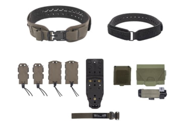Image of Wilder Tactical Womans Hitman Gear Charlie Truform Elite Full Curve Kit w/Mhp Adapter, V-Buckle, Ranger Green, Extra Small/Large, WHMGCHEKRG11