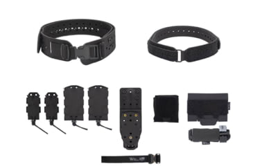 Image of Wilder Tactical Womans Hitman Gear Charlie Truform Elite Mid Curve Kit w/Mhp Adapter, 1in Plastic Side Release, Black, Extra Small/Large, WHMGCHEKBK01