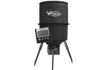 Image of Wildgame Innovations Quick Set Direct - 300 lb / Polyethylene 40 Gallon Barrel w/ WX-1 Directional Feeder, Black WDX1