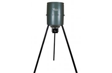 Image of Wildgame Innovations Quick Set Pro 270lb 40 Gal Poly Barrel Feeder w/Digital Timer, OD Green, W270PRO