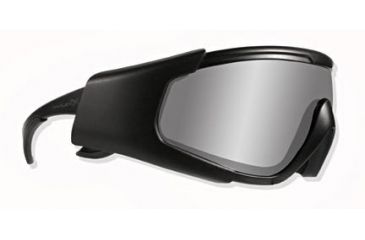 Image of WileyX CQC Tactical Goggles - Smoke and Clear Lenses, Matte Black Frame