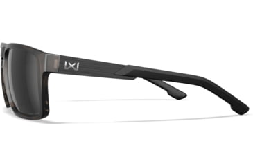 Image of Wiley X Active 6 Apex Captivate Pol Sunglasses, Brown Frame, Matte Tortoise Black Mirror Lens, AC6APX05
