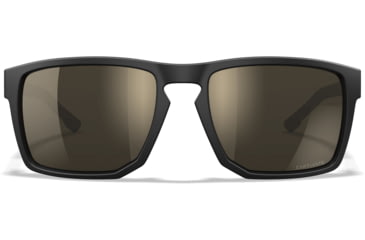 Image of Wiley X Active 6 Apex Captivate Pol Sunglasses, Matte Black Frame, Tungsteen Mirror Lens, AC6APX04
