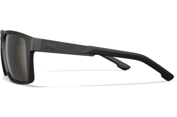 Image of Wiley X Active 6 Apex Captivate Pol Sunglasses, Matte Black Frame, Tungsteen Mirror Lens, AC6APX04