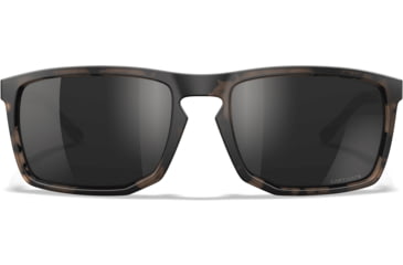 Image of Wiley X Active 6 Axe Captivate Pol Sunglasses, Matte Tortoise Brown, Black Mirror Lens, AC6AXE05