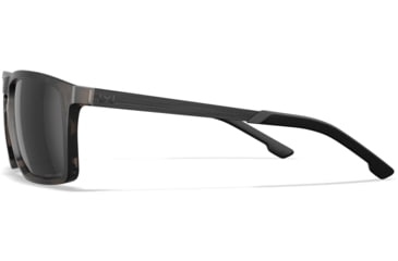 Image of Wiley X Active 6 Axe Captivate Pol Sunglasses, Matte Tortoise Brown, Black Mirror Lens, AC6AXE05