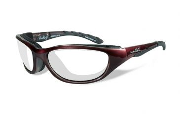 Image of Wiley X Airrage Single Vision Prescription Sunglasses, Liquid Plum Frame, 691FSV