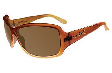 Image of Wiley X Ashley Sun Glasses, Gloss Brown Fade Frame w/ Bronze Brown