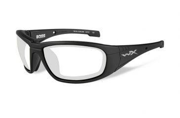 Image of Wiley X Boss Single Vision Prescription Sunglasses, Matte Black Frame, CCBOS04FSV