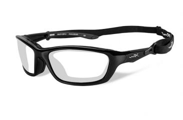 Image of Wiley X Brick Bifocal Prescription Sunglasses, Metallic Black Frame, 856FBI