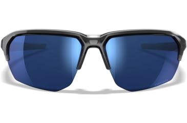 Image of Wiley X Changeable Series Jakl Captivate Non-Pol Sunglasses, Gloss Crystal Grey Frame, Blue Mirror Lens, CHJKL09