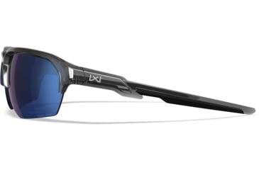 Image of Wiley X Changeable Series Jakl Captivate Non-Pol Sunglasses, Gloss Crystal Grey Frame, Blue Mirror Lens, CHJKL09