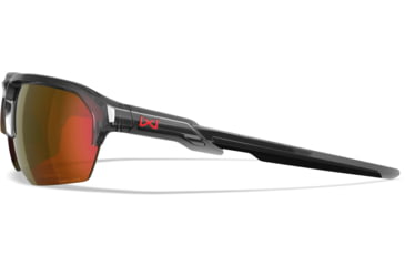Image of Wiley X Changeable Series Jakl Captivate Non-Pol Sunglasses, Gloss Crystal Grey Frame, Red Mirror Lens, CHJKL06