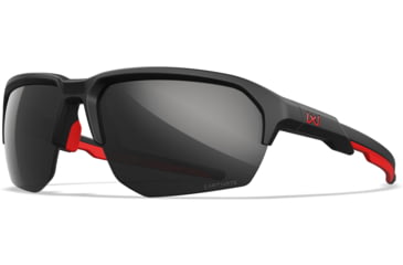 Image of Wiley X Changeable Series Jakl Captivate Non-Pol Sunglasses, Matte Black, Black Mirror Lens, CHJKL15