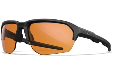 Image of Wiley X Changeable Series Jakl Captivate Non-Pol Sunglasses, Matte Black Frame, Grey Clear Rust Lens, CHJKL08