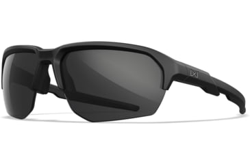 Image of Wiley X Changeable Series Jakl Captivate Non-Pol Sunglasses, Matte Black Frame, Grey Clear Rust Lens, CHJKL08