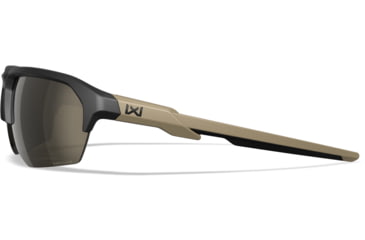 Image of Wiley X Changeable Series Jakl Captivate Non-Pol Sunglasses, Matte Black Frame, Tungsten Mirror Lens, CHJKL04