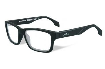 Image of Wiley X Contour Eyeglass Frame,Rectangle,Matte Black WSCON01