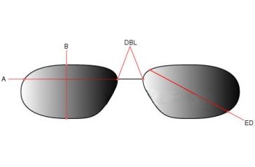 Image of Wiley X CQC Tactical Goggles - lens dimensions