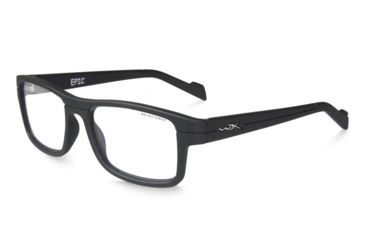 Image of Wiley X Epic Safety Glasses, Matte Black Frame, No Polarized Lens WSEPC01