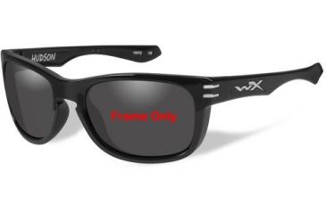 Image of Wiley X Hudson Sunglass Frame,Gloss Black ACHUD03F