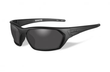 Image of Wiley X Ignite Single Vision Prescription Sunglasses, Matte Black Frame, ACIGN01SV