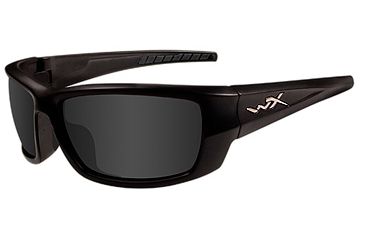 Image of Wiley X Lantern Bifocal Prescription Sunglasses - Gloss Black Frame ACLAN01