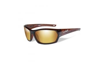 Image of Wiley X Legend Single Vision Prescription Sunglasses, Gloss Hickory Brown Frame, SSLEG04SV