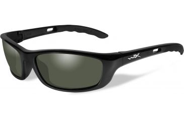 Image of Wiley X P-17 Bifocal Prescription Sunglasses, Gloss Black Frame, P-17BI