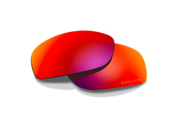 Image of Wiley X P-17RM Twisted Red Mirror Lens Polycarbonate