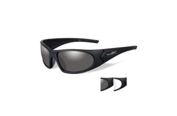 Image of Wiley X Romer 3 Single Vision Prescription Sunglasses, Matte Black Frame, 1004SV