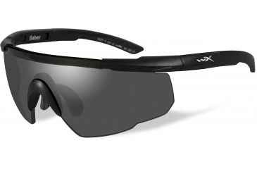 Image of Wiley X Saber Advanced Sunglasses - Matte Black Frame w/ 2 Lens Package (Smoke Grey, Light Rust) 306