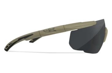 Image of Wiley X Saber Advanced, Matte Tan Frame, Clear/Smoke Grey/Light Rust Lens, 308T