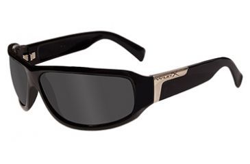 Image of Wiley X Scissor Motorcycle Sunglasses - Smoke Grey Lenses, Black Frame SSSCI01