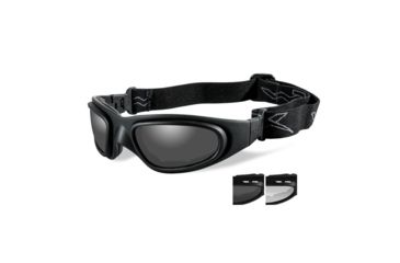 Image of Wiley X Sg-1 Single Vision Prescription Sunglasses, Matte Black Frame, 70SV
