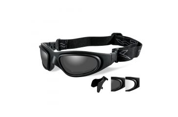 Image of Wiley X Sg-1 Single Vision Prescription Sunglasses, Matte Black Frame, SG-1MSV