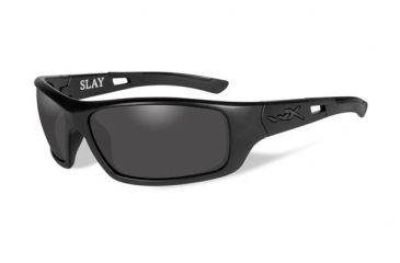 Image of Wiley X Slay Progressive Prescription Sunglasses, Black OPS-Matte Black Frame, ACSLA01FPR