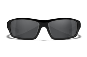 Image of Wiley X Slay Sunglasses, Matte Black Frame, Captivate Pol Grey Lens, ACSLA14