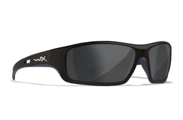 Image of Wiley X Slay Sunglasses, Matte Black Frame, Captivate Pol Grey Lens, ACSLA14