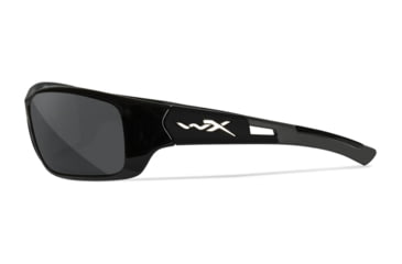 Image of Wiley X Slay Sunglasses, Matte Black Frame, Captivate Pol Grey Lens, ACSLA14