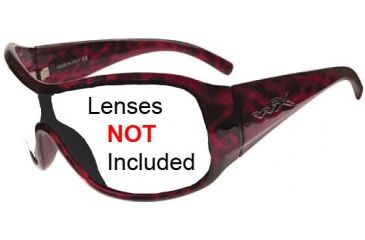 Image of Wiley X Stomp Sunglasses Frame ONLY Gloss Red Leopard SSSTO03F