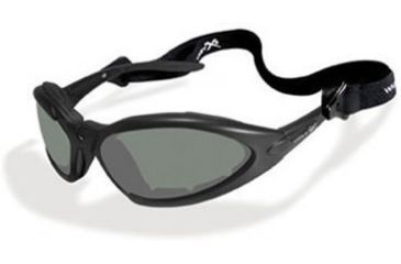 Image of Wiley X JP-1 Interchangeable Smoke Green &amp; Clear / Matte Black Sunglasses / Goggles