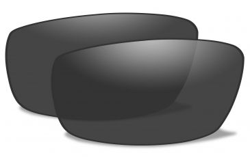 Image of Wiley X Valor Sunglasses,Matte Black Frame,Polarized Smoke Grey Lens WXCHVALPS