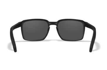 Image of Wiley X WX Alfa Sunglasses, Matte Black Frame, Captivate Polarized Grey Lens, Medium/Large, AC6ALF02
