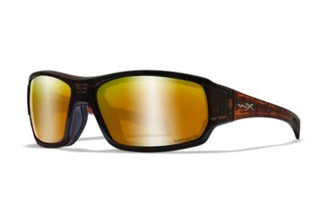 Image of Wiley X WX Breach - Captivate - Polarized Bronze Mirror/ Matte Hickory Brown Frame, CCBRH04