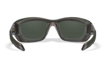 Image of Wiley X WX Gravity Sunglasses, Black Crystal Frame, Captivate Pol Blue Mirror Lenses, CCGRA19