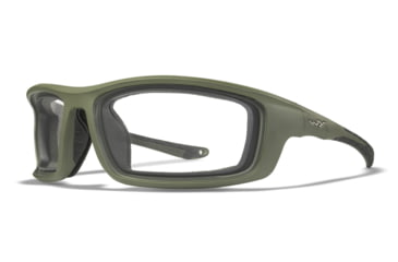 Image of Wiley X WX Grid Sunglasses, Matte Utility Green Frame, Captivate Pol Grey Lens, CCGRD08
