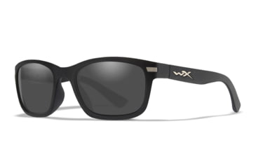 Image of Wiley X WX HELIX Sunglasses, Smoke Grey Lens/ Matte Black Frame, AC6HLX01