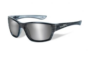 Image of Wiley X WX Moxy Progressive Prescription Sunglasses, Black Streak Frame, SSMOX02FPR